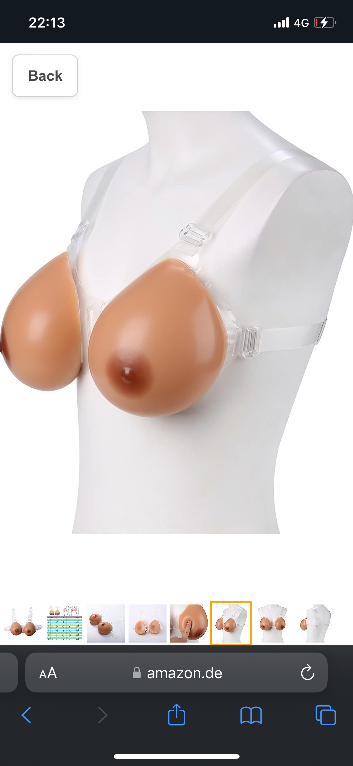 INVISIBLE STRAP FULL SILICONE BREAST BRA (A-H CUP)